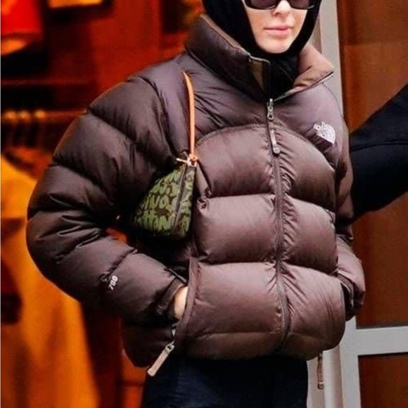 The North Face Y2K Brown 700 Down Puffer Coat Jacket Medium - Picture 4 of 13